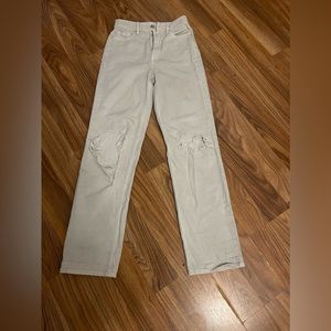Pacsun cream jeans
